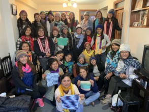 PH scholars & their Knitting for Peace donations!