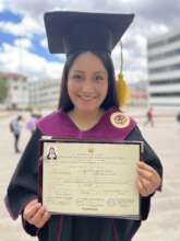 PH scholar, Leydi, graduated in October.