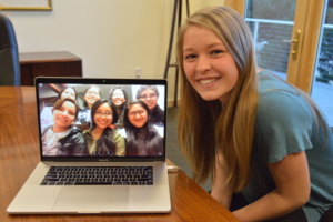 Lily Skyping from CO with PH Scholars in Cusco