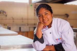 Flor Nelida will graduate as a chef in December.