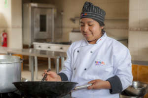 Nelly plans to open her own restaurant in Cusco.