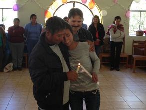Roxana and her father during the special ceremony