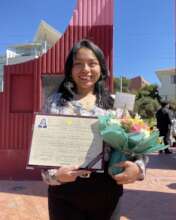 PH Scholar Yanet after thesis defense