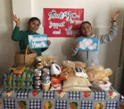 PH Scholar, Yanet, w/ her mother & their purchases