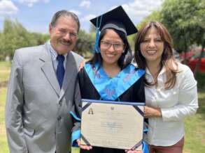 PH graduate, Yenivel, with Edwin & Jeannette.