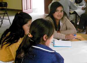 Girls in workshop