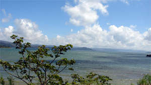 Looking down the lake from the western end.