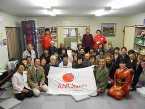 Group shot at Takagi Temporary Housing Complex