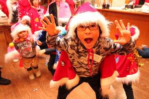 Boo!!! Santa is in town!