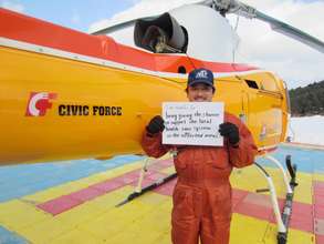 Masayuki, helping local health care from air