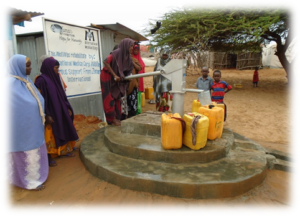 Rehabilitated well in Nageye IDP camp