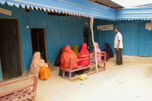 Local women await their appointments at our clinic