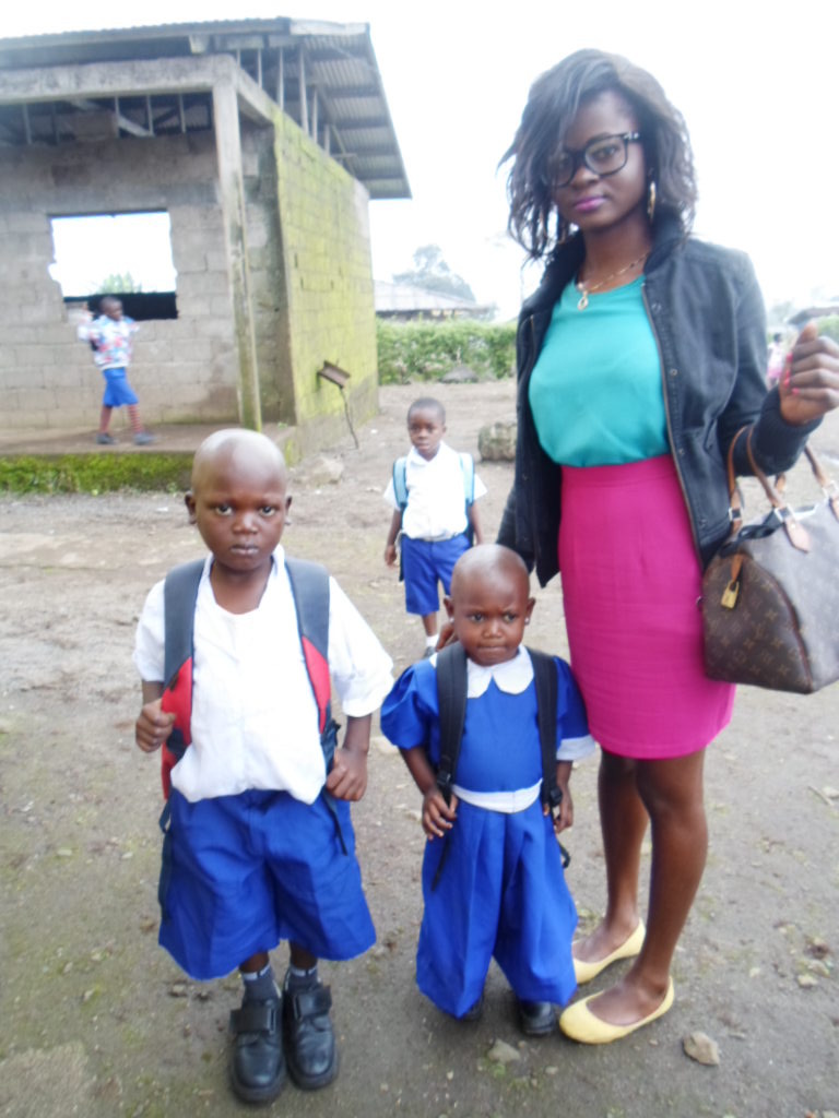 First Day at School with SDI Staff -Glory
