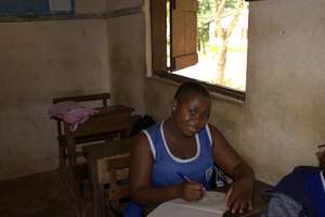 Jenny hard at work in the classroom