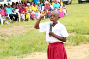 A student leader speaks out to her community