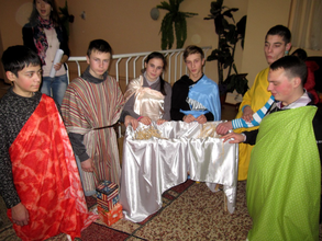 Transitional Care Youth Performing a Play