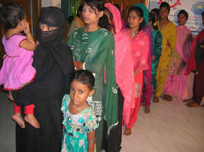 Patients & Mothers waiting for Checkups
