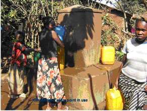 Collecting water from rehabilitated water supply