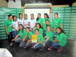 Students from Mbaracayu at the Fundacion Paraguaya