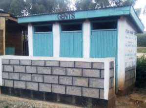 Boy's Latrine block in use