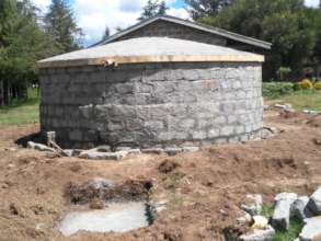 Near complete rainwater harvesting tank