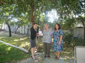 Family Service Association receiving gas cards.