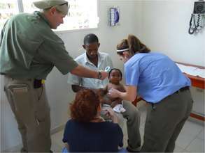 Fuel used to power generators for clinic