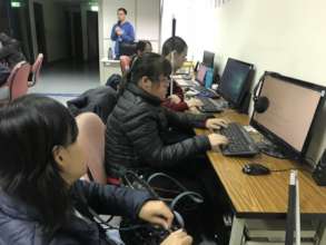 Math group courses for visually impaired students