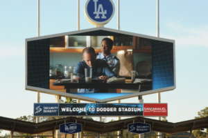 Barbara introduced GAH spot at the LA Dodgers Game