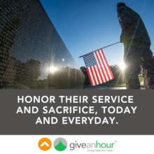 Give an Hour provides free mental health services.