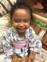 Little Brielle recoverin in Taiwan Hospital