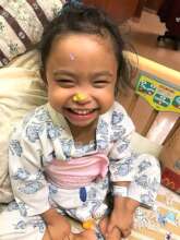 Baby Brielle post-surgery March 2017