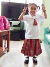 Brielle in school on her 7th Birthday