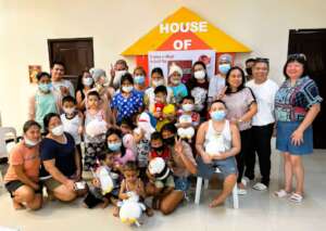 House of Hope children and their new toys!