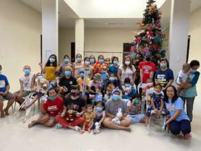 Gift giving party for children