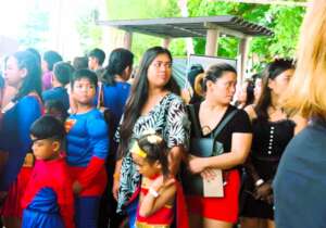 800 children arrived in their superhero costumes