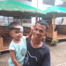 Patient with Dad at House of Hope