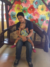 Jhian and Dad at House of Hope in Davao
