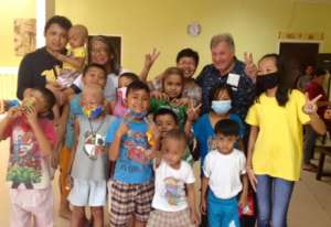 Jhian and friends at House of Hope, July 2017