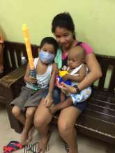 Mom with children at House of Hope