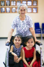 Special children with their Grandma at PSOD