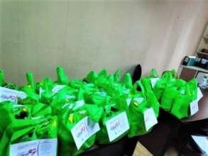 Care packages ready to give to children in need