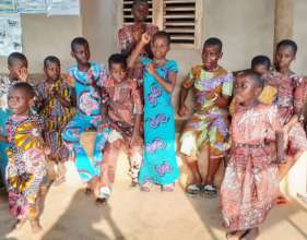 Drumming and dancing at Chez Papa Geoff!