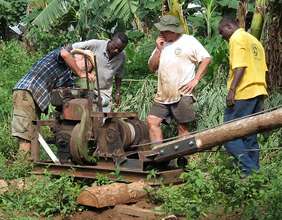 Preparing to drill a Borehole