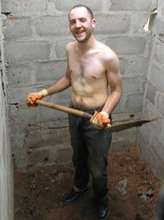 Guillaume digs out the Toilet