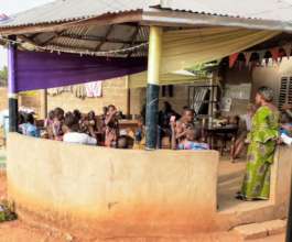 Children at Chez Papa Geoff