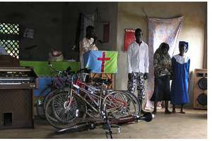 Dedication of the bikes and organ