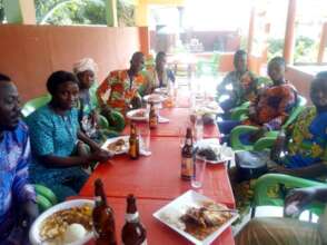 Lunch with sponsored students