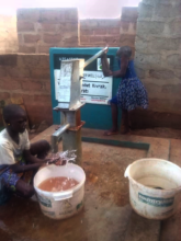 The new well donated by the local mosque