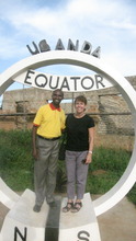 Henry and TCP's Sylvia Herzog, at the equator